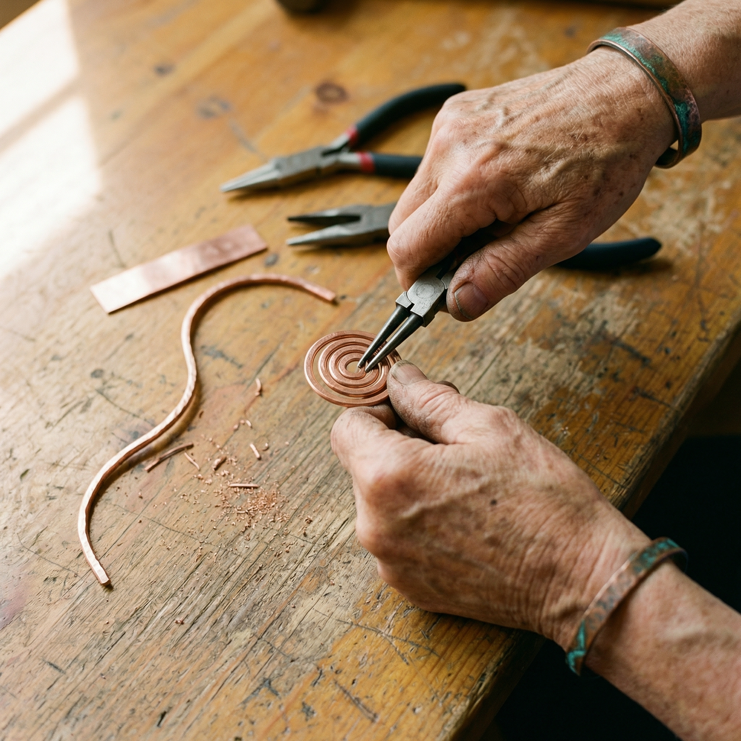 Bracelet de cheville en cuivre Marguax