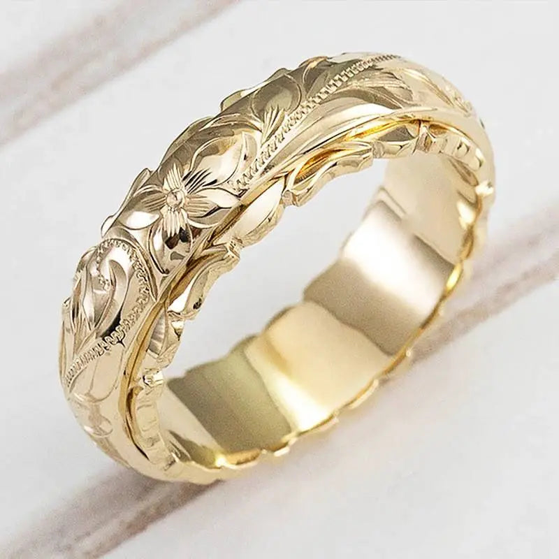 Bague en or Fleur ancienne