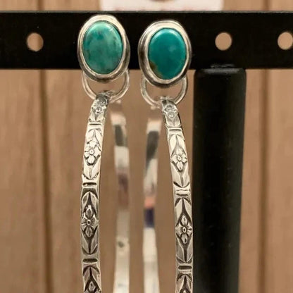 Boucles d'oreilles Vintage en Onyx Chic Boho