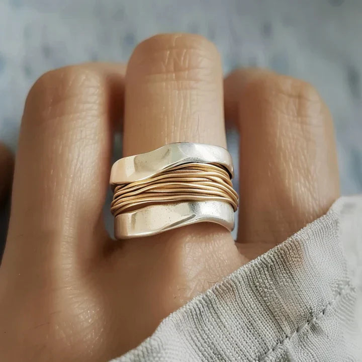 Bague Vintage en Fil de Fer Argenté