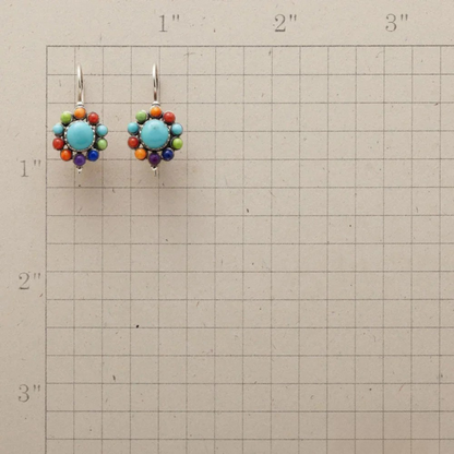 Sana™ | Boucles rondes turquoise
