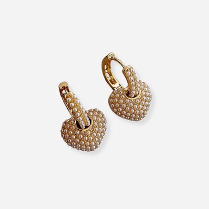 Yuli™ | Boucles d’oreilles en perles en forme de cœur
