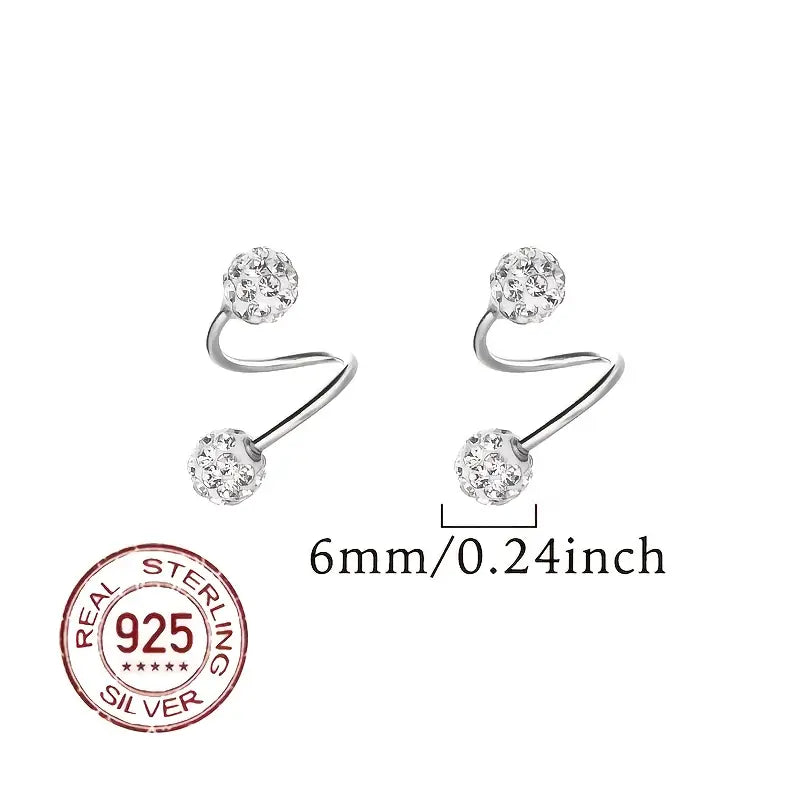 Boucles d'oreilles Supersparkle en zirconium, en argent et or