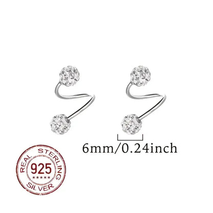 Boucles d'oreilles Supersparkle en zirconium, en argent et or