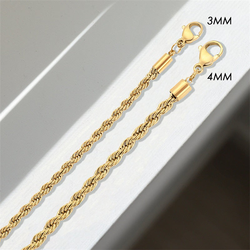 Collier chaîne tressée Olivia