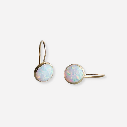 Luna™ | Boucles d’oreilles dorées avec opale