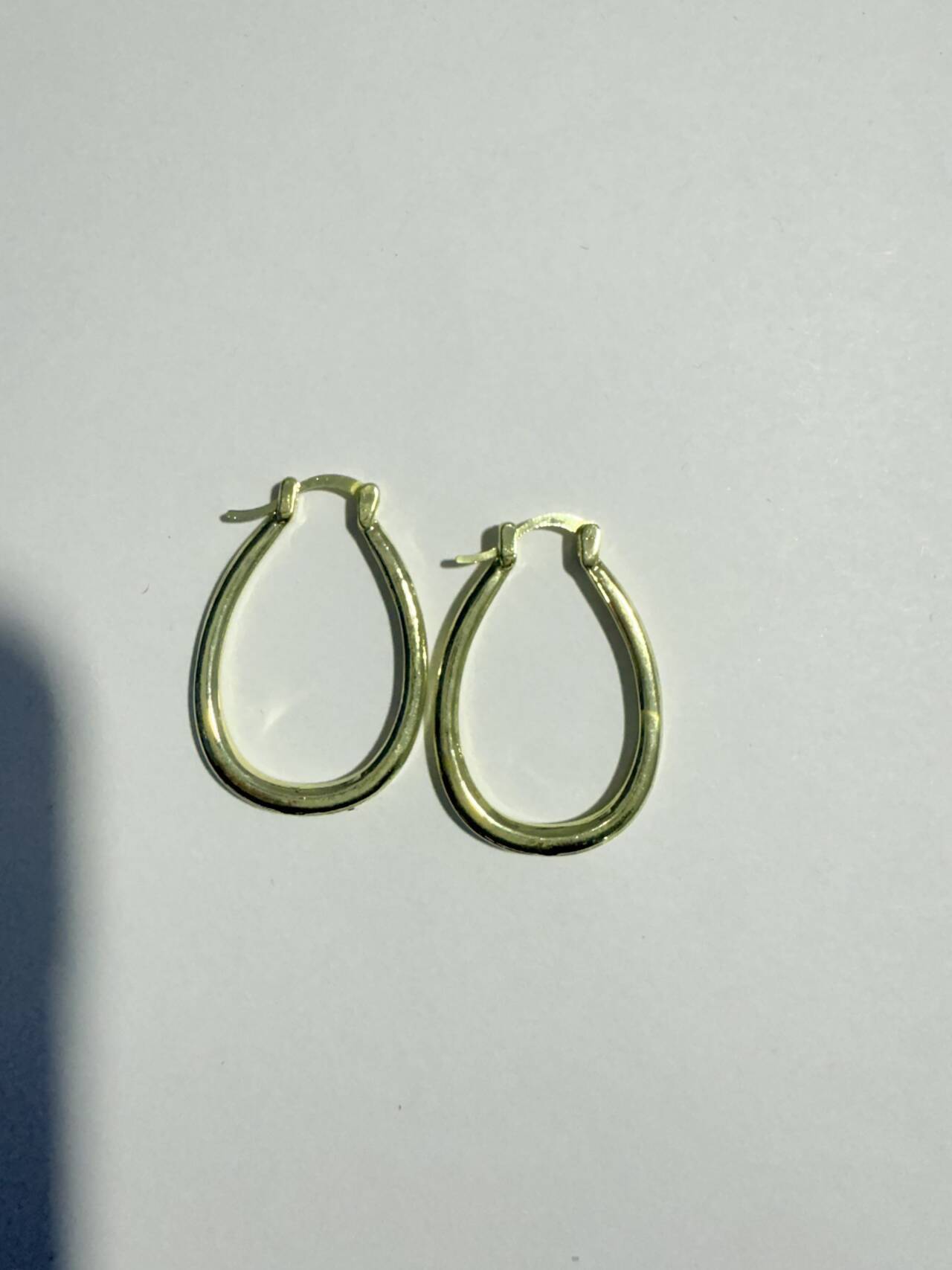 Boucles d’Oreilles Vintage Créoles Dorées