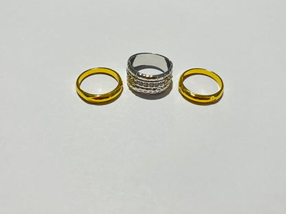Bague Structurée Dorée™ – Volume Vintage