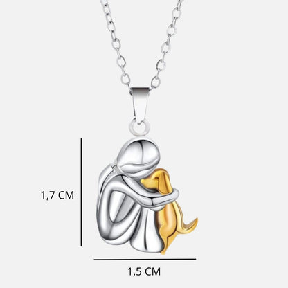 Elin - Collier avec pendentif en forme de chien