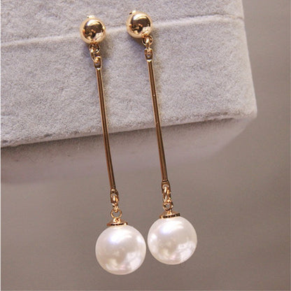 Boucles d’Oreilles de Luxe Pendantes Ornées de Perles Uniques Placées à la Main