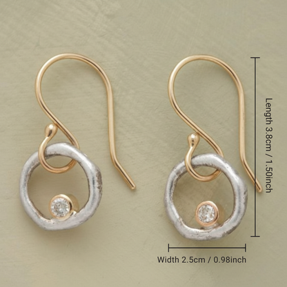Créoles Vintage en Zirconium Laura
