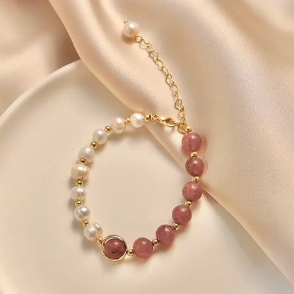 Sakura™ | Bracelet perlé en cristal & nacre