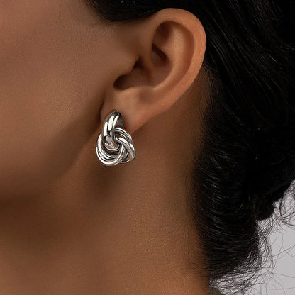 LILA™ | Boucles d’Oreilles Clous Nouées