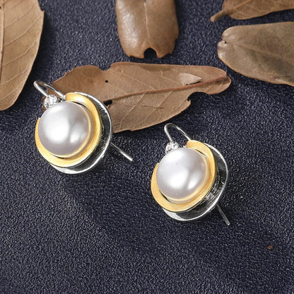 Alba™ | Boucles d’oreilles en acier avec perle