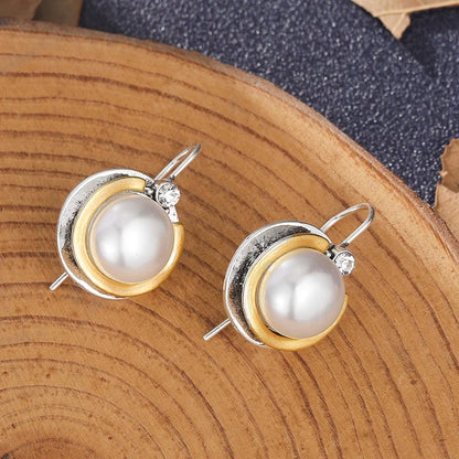 Alba™ | Boucles d’oreilles en acier avec perle
