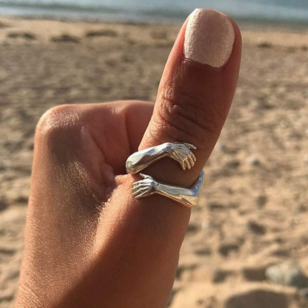 Bague ajustable en argent sterling