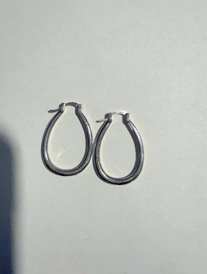 Boucles d’Oreilles Vintage Créoles Dorées