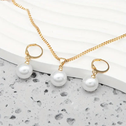 Set de Bijoux Perles Golden Grace | Or