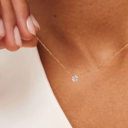 Collier avec Pierre de Moisanite Cléa | Or