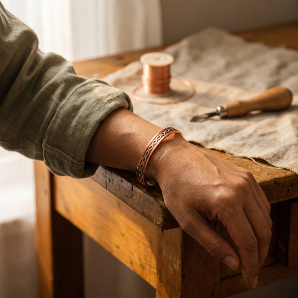 Bracelet en cuivre contemporain de Marguax