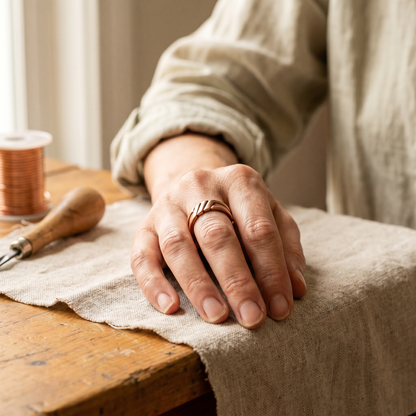 Bague en Cuivre Tourbe de Marguax