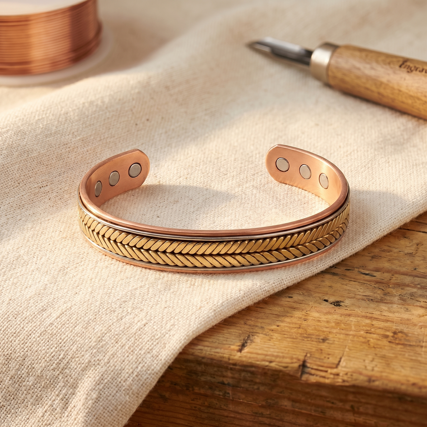 Bracelet en cuivre de la collection Marguax