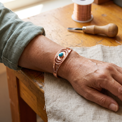 Bracelet en cuivre Sedge de Veraar Marguax