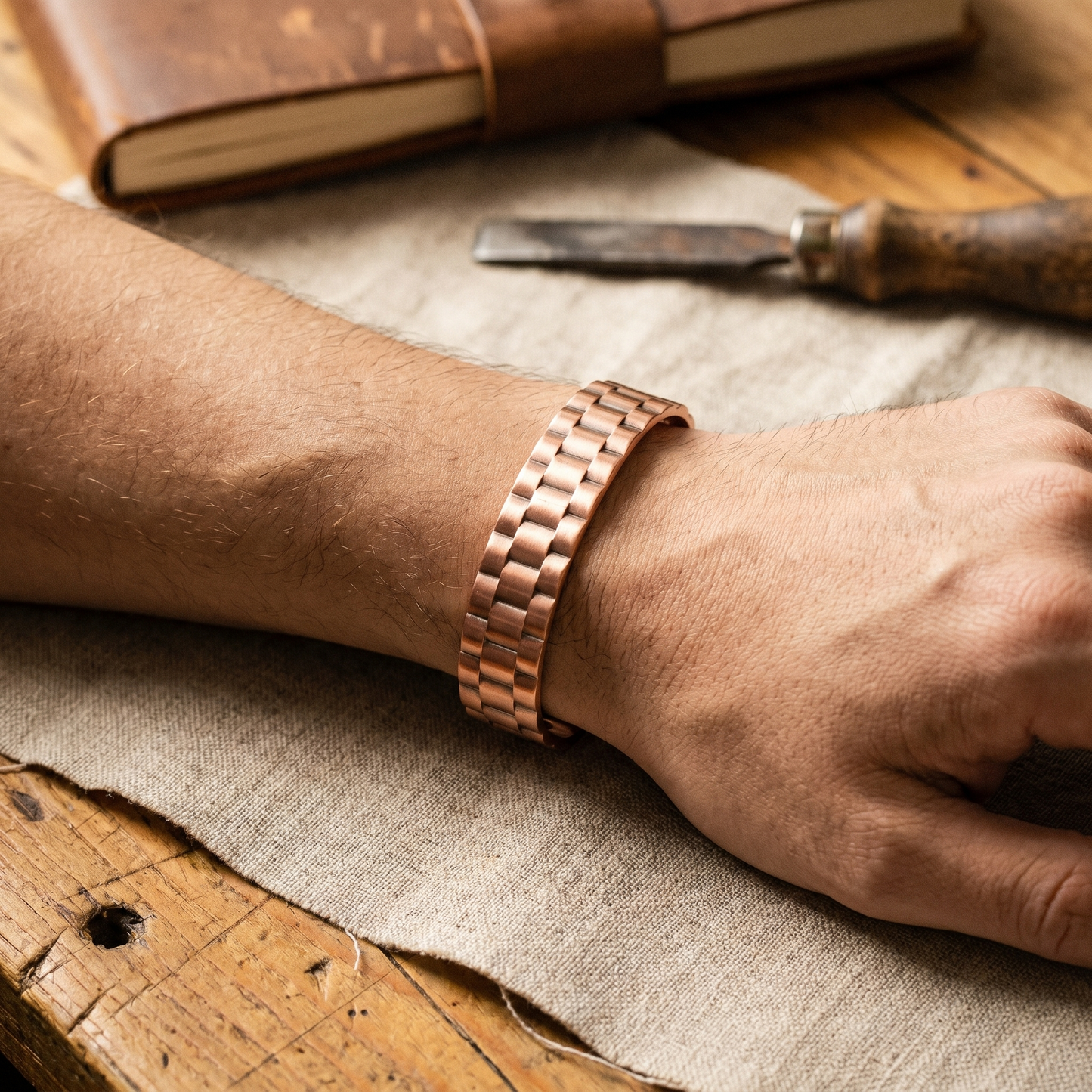 Bracelet en cuivre pour hommes par Marguax