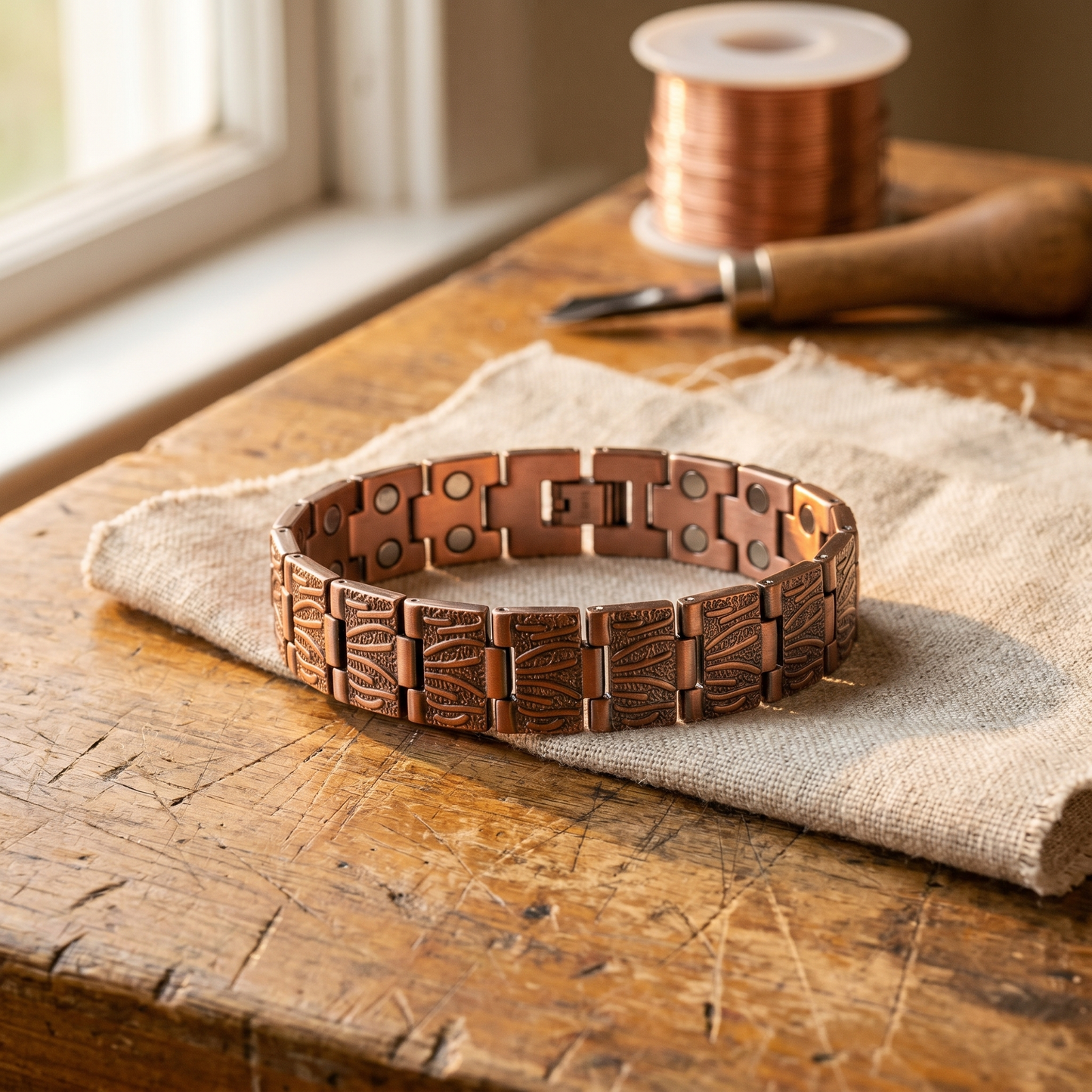 Bracelet en cuivre pour homme par Marguax