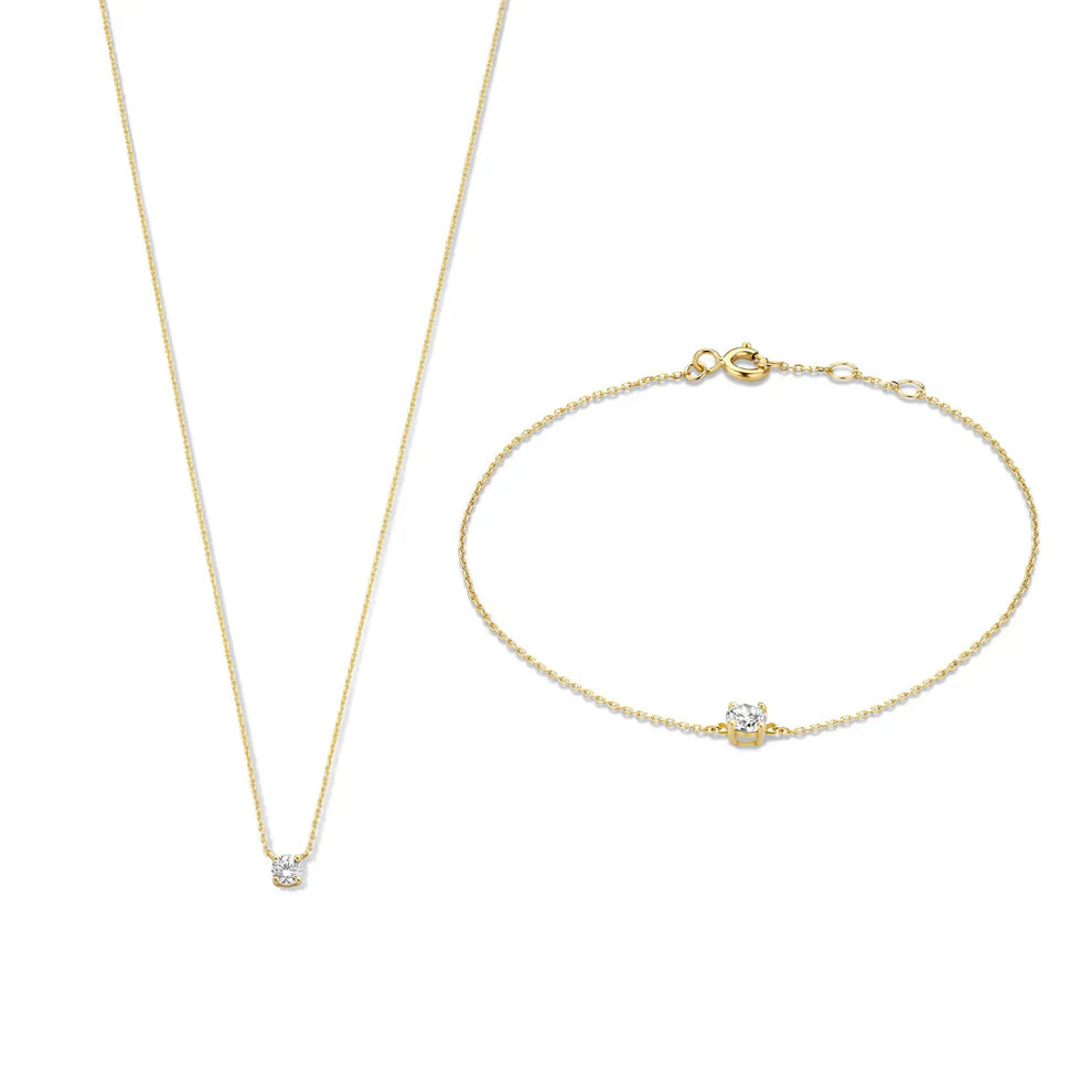 Set avec Pierre de Moisanite Cléa | Or