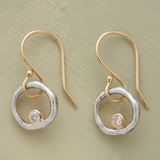 Créoles Vintage en Zirconium Laura