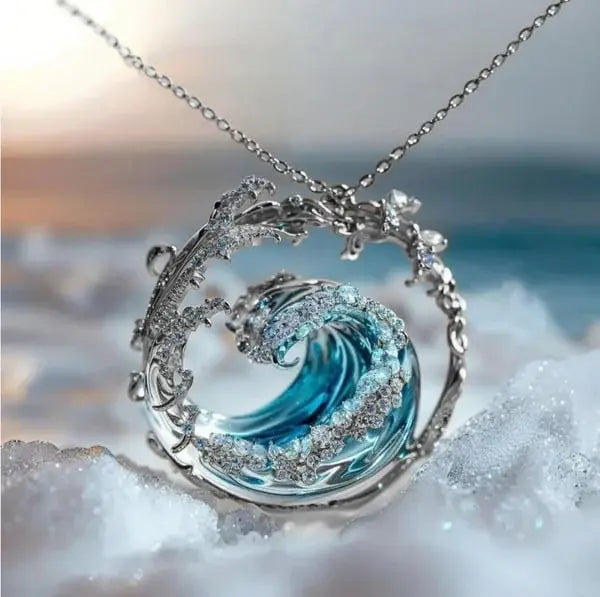 Collier avec pendentif  La promesse de l'océan