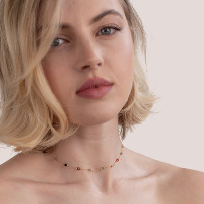 Collier minimaliste avec pierre