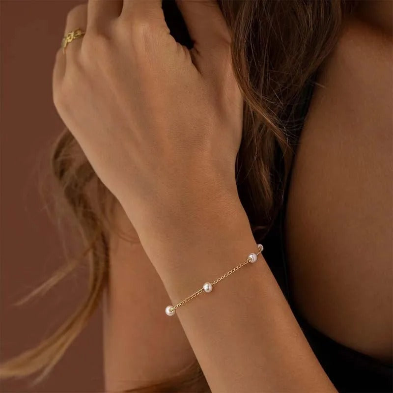 Franky™ | Bracelet élégant en perles naturelles
