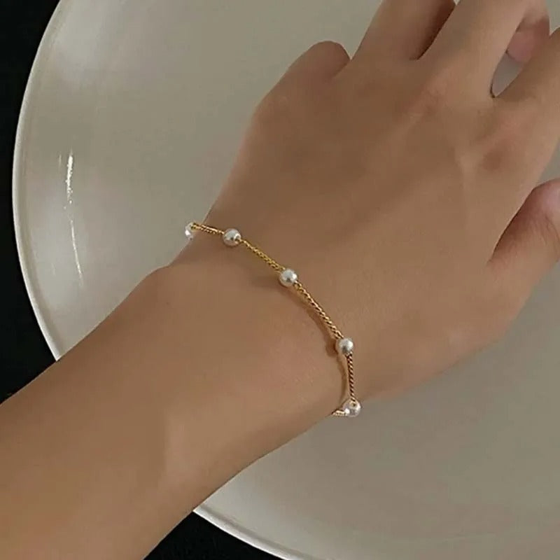 Franky™ | Bracelet élégant en perles naturelles