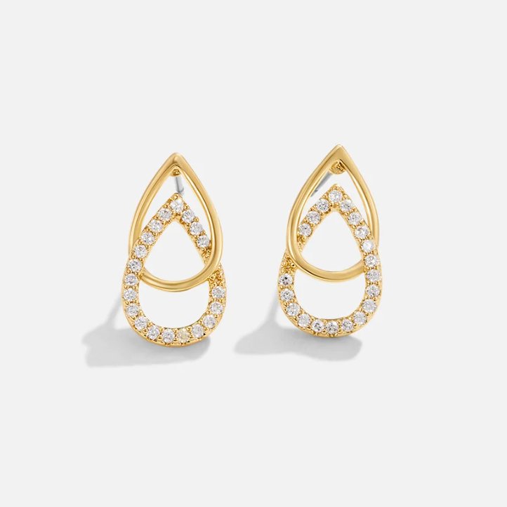 Boucles d'oreilles en goutte à maillons Lin